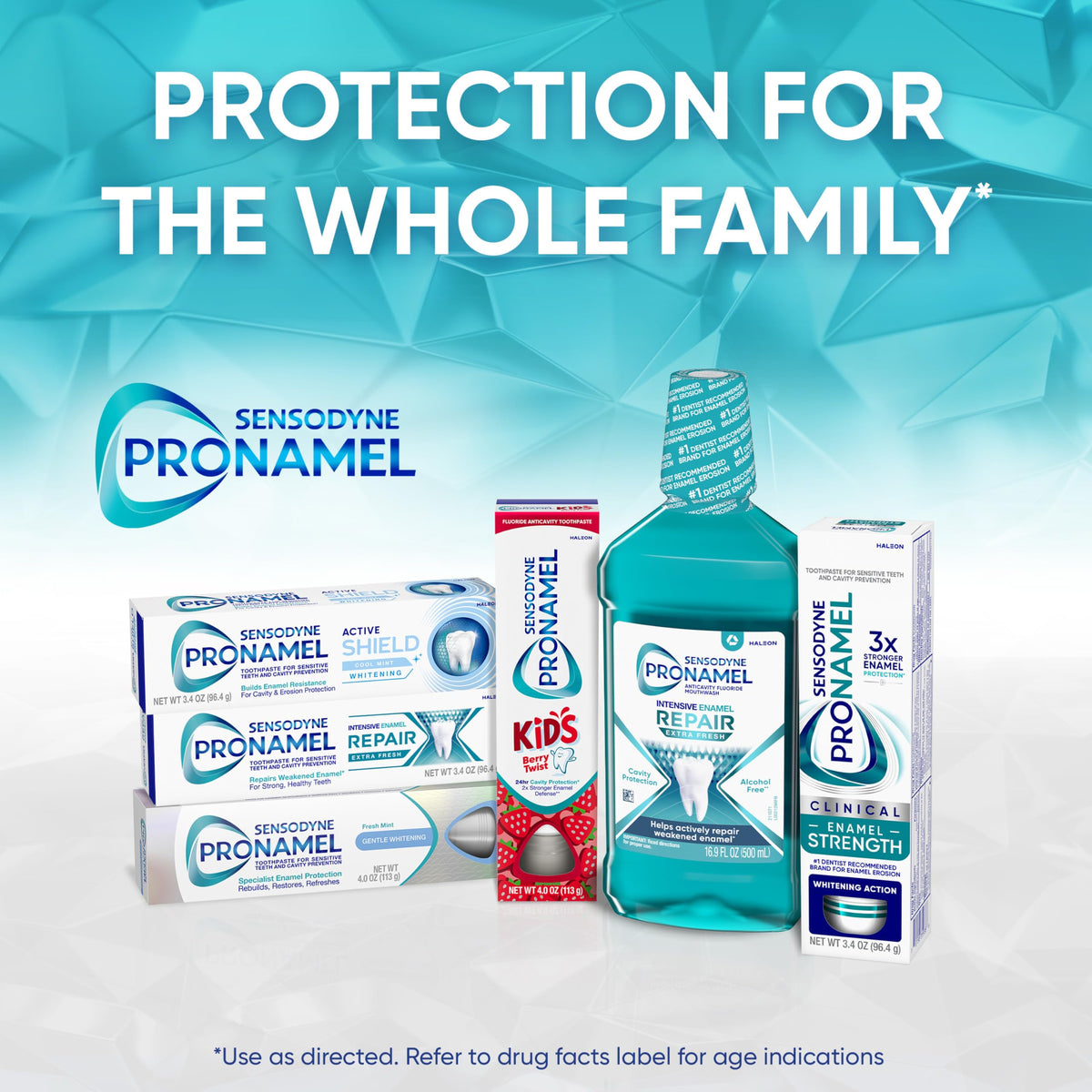 Sensodyne Pronamel Gentle Whitening Fresh Mint Toothpaste, 4 oz (4 Pack)