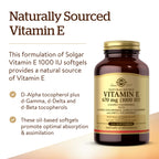 Solgar Vitamin E 670 mg (1000 IU), 100 Mixed Soft Gels - Non GMO | Suitable for Vegetarians, Gluten Free