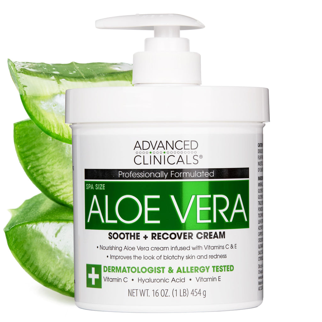 Buy now Advanced Clinicals Manuka Honey Body Cream For Women & Men | Body Butter Lotion For Extremely Dry Skin | Collagen Cream | Skincare Moisturizer Hydrating Balm Improves Look Of Aging Skin, 16 Ounce 2 - Aloe Vera Soothe + Recover Cream 16 Ounce (Pack of 1) at indiglob india