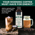 Viva Naturals Organic MCT Oil, 16 fl oz – MCT Oil for Coffee, USDA Organic, Non-GMO, Paleo Certified & Keto Friendly, Supports Energy & Mental Clarity