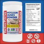 Yerba Prima Psyllium Husks Powder - 24 oz (Pack of 2) - Unflavored - Fine Ground - Natural Fiber Supplement with Soluble & Insoluble Fiber