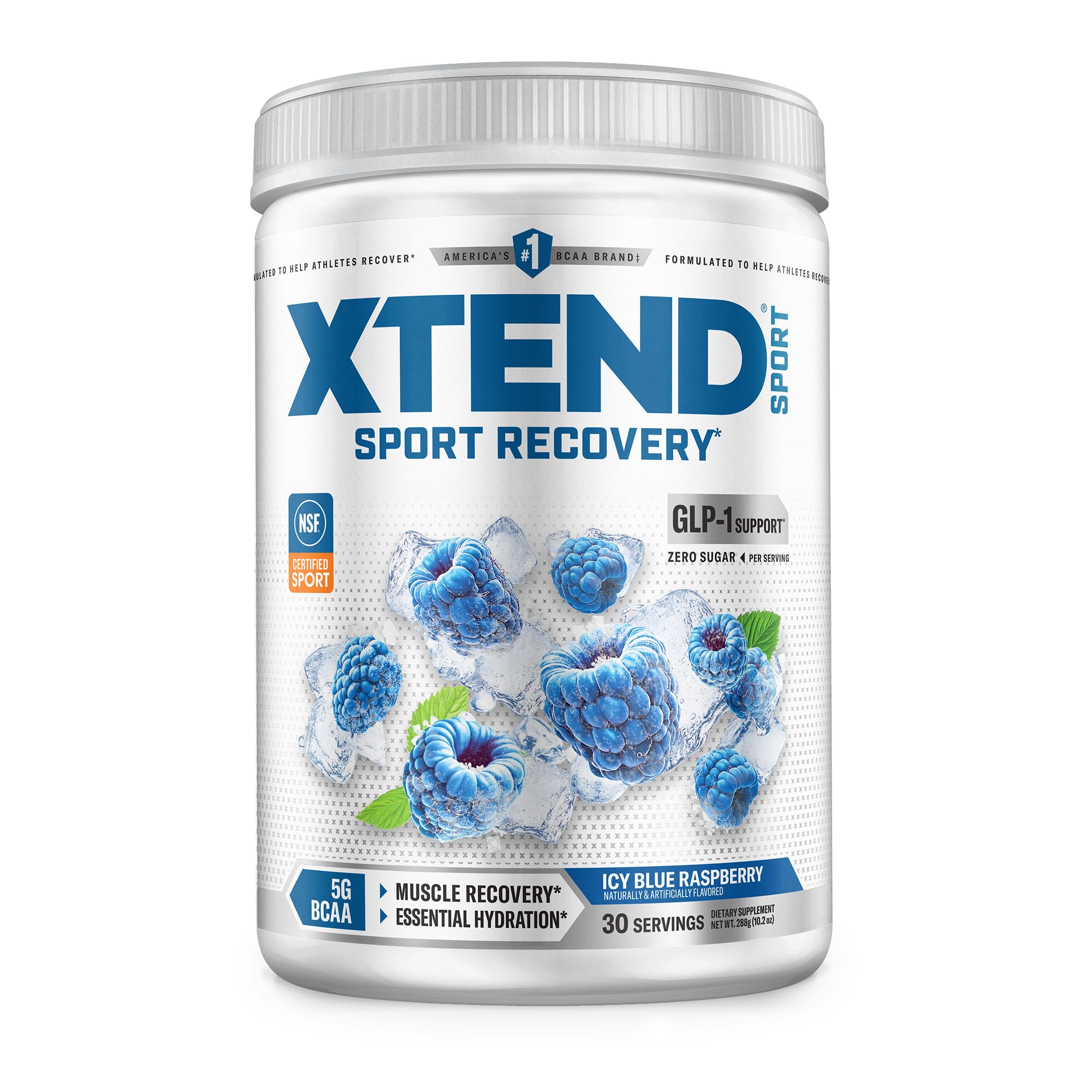Xtend Sport BCAA Powder for Recovery, Mango, 30 Servings | Mango flavor with 5g BCAAs & electrolytes for muscle recovery, hydration and daily performance.