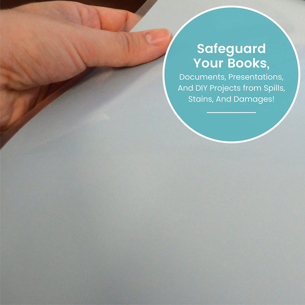 Con-Tact Brand Clear Adhesive Protective Liner, Protect Books and Documents, Easy to Apply Book Cover, 13.5'' x 5'