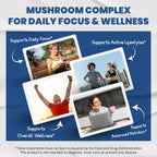 Mushroom Complex Supplement, 10-in-1 Blend with Lion's Mane, Cordyceps, Reishi, Turkey Tail, Chaga, Maitake & Shiitake, Cognitive & Immune Wellness Support*, 150 Capsules, Non-GMO