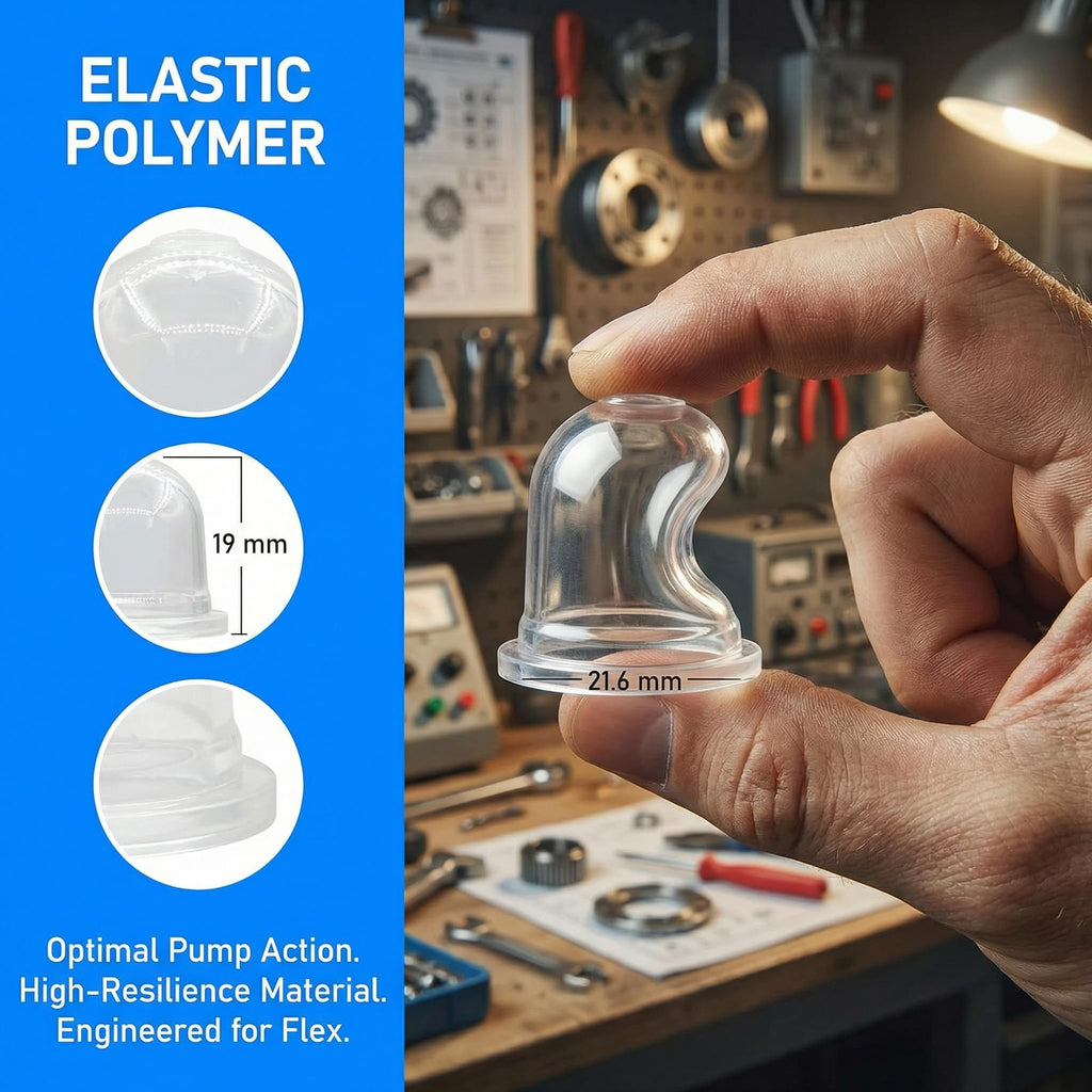 6 pcs 4226 121 2700 Carburetor Primer Bulbs for Stihl Primer Bulb FS38 FS40C FS45 FS55 FS56RC FS70 FS80R FS90R FS91 FS100 FS111 FS130 White