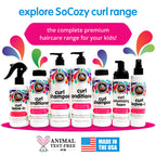 SoCozy Curl Conditioner for Kids Curly Hair (10.5 Fl Oz, Pack of 2) Helps Soften Dry & Unruly Curls, Hair Conditioner & Detangler with Mango Seed Butter, Rice Protein & Papaya Extract, Paraben Free