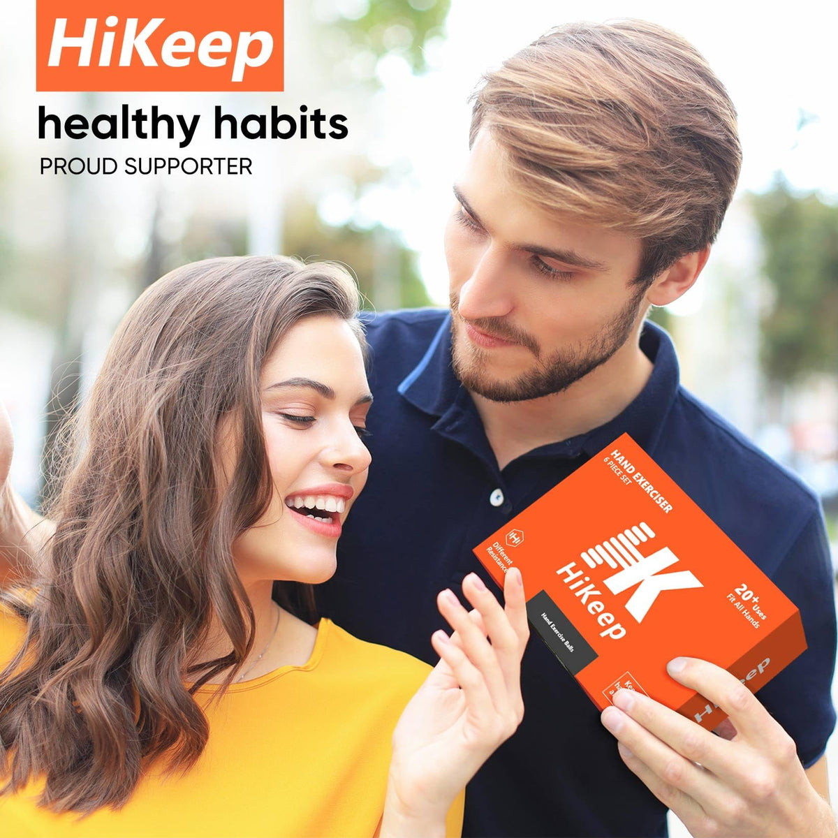 HiKeep Stress Balls for Adults (6 Pack), Stress Ball, Grip Strength Trainer