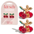 Buy now Kitsch Cherry Small Hair Clips for Women â€“ Rhinestones Small Claw Clips | Electroplated Metal Springs and Anti-Rust Finish | Strong Hold for Updo and Cute Half Up Styles | Ideal Gifts for Women - 2pcs at indiglob india