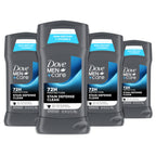 Dove Men+Care Deodorant Stick Stain Defense Clean, 4 Count 2.7 oz | For Men, Anti-white Marks & Anti-yellow Stains with 72-hour Sweat and Odor Protection