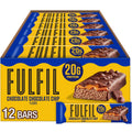 FULFIL Chocolate Chocolate Chip Flavored Protein Bars, 1.94 oz (12 Count)