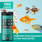 Buy now Aquarium Test Strips - 9-in-1 Aquarium Test Kit with eBook - Aquarium Water Test Kit with Quick and Accurate Fish Tank Test Strips - 100 Test Strips by JNW Direct at indiglob india