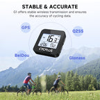 CYCPLUS Wireless GPS Bike Computer G1, 70g, 2.0" Screen, IPX6, 1200mAh