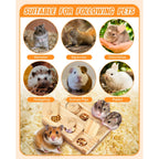 Guinea Pig Foraging Toys, 6 in 1 Hamsters Wooden Interactive Enrichment Toys, Treat Dispenser for Small Animal, for Rabbits, Bunny, Chinchillas, Rats and Gerbils