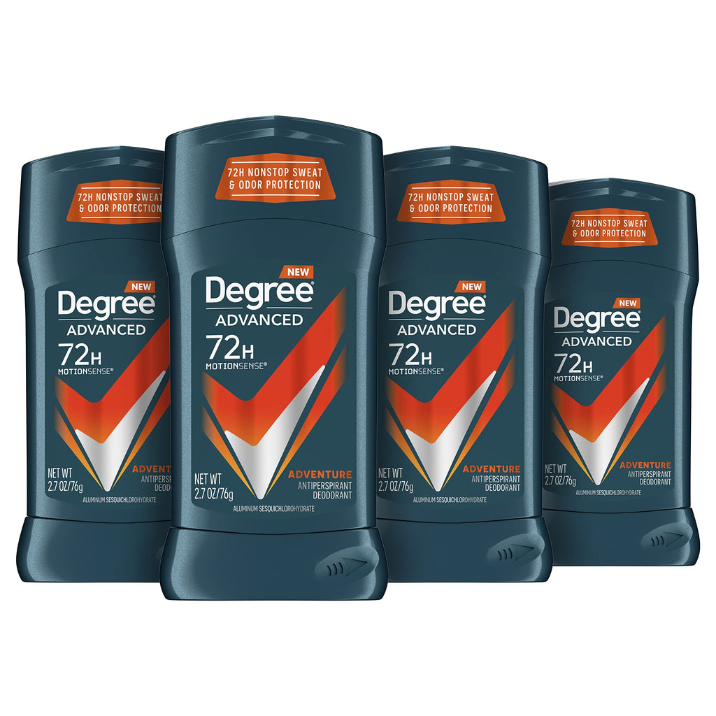 Degree Men Advanced Protection Antiperspirant, Adventure, 2.7 oz, 2-Pack | For active days, Helps stay fresh & confident, With MotionSense, Adventure scent