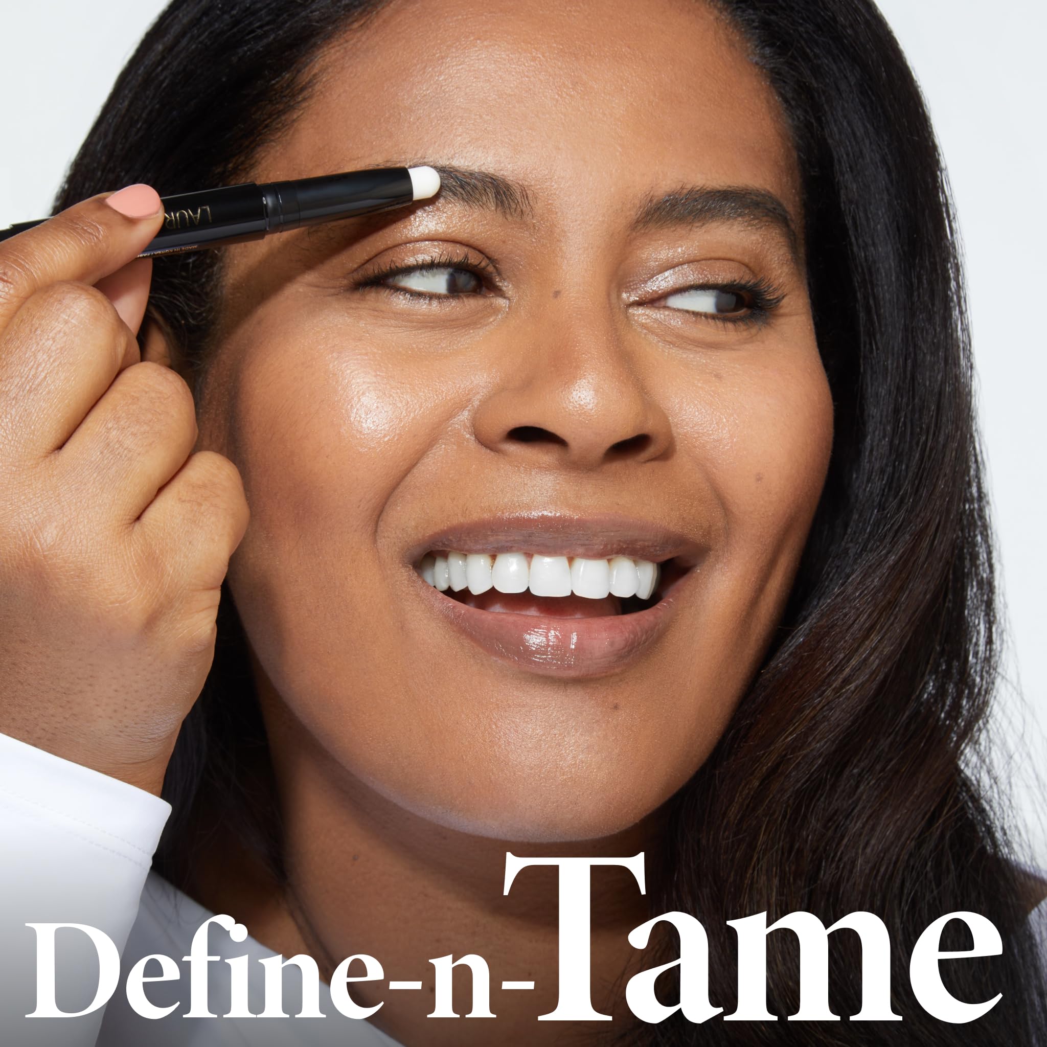 LAURA GELLER NEW YORK Define-n-Tame Brow Lifting Stick - Laminated Full Brows - Wax - Medium Brown