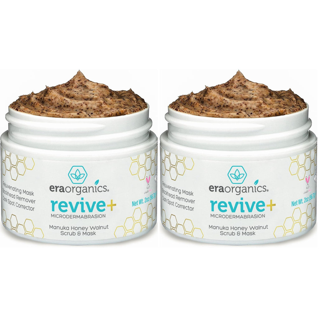 Manuka Honey Exfoliating Facial Scrub - Microdermabrasion Face Exfoliant | Gentle Moisturizing Exfoliator - Cleanse & Smooth Skin, Minimize Pores - With Organic Aloe Vera & Natural Cehami Extract 2oz