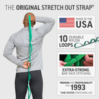 OPTP The Original Stretch Out Strap with Exercise Book, USA-Made Yoga Strap