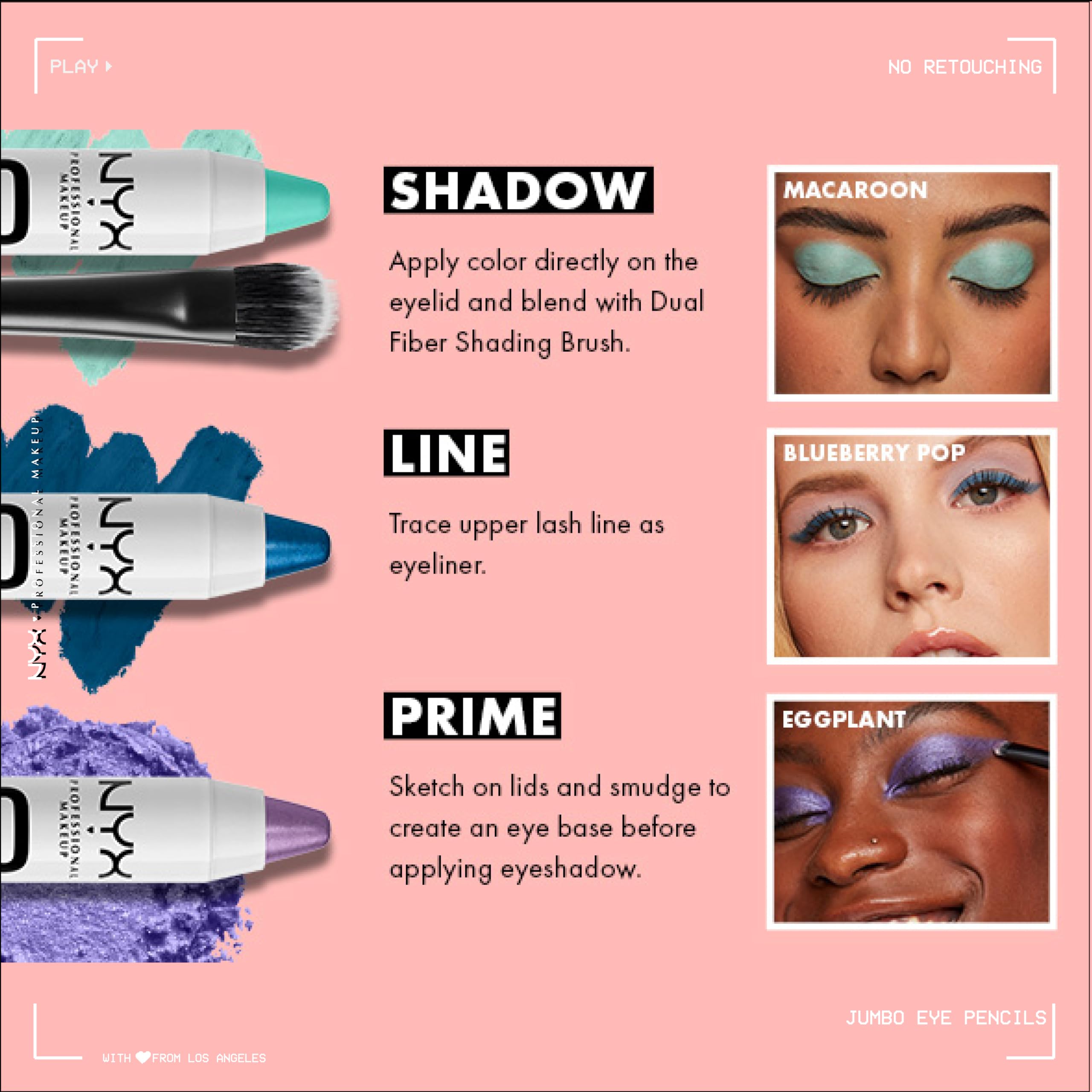 Buy now NYX PROFESSIONAL MAKEUP Jumbo Eye Pencil, Blendable Eyeshadow Stick & Eyeliner Pencil - Cottage Cheese (Silver) at indiglob india