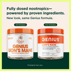 The Genius Brand Genius Lion's Mane, Memory & Focus, 120 Veggie Ct