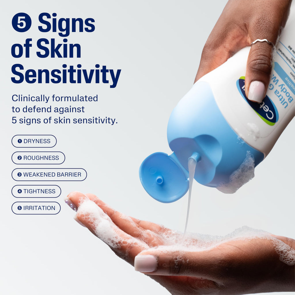 Cetaphil Ultra Gentle Refreshing Body Wash, Hypoallergenic, 16.9oz, 3ct | 3-Pack Value, Fragrance Free, Paraben Free, Hypoallergenic, Aloe Vera, Vitamin B5, Dry To Normal Skin, Dermatologist Tested