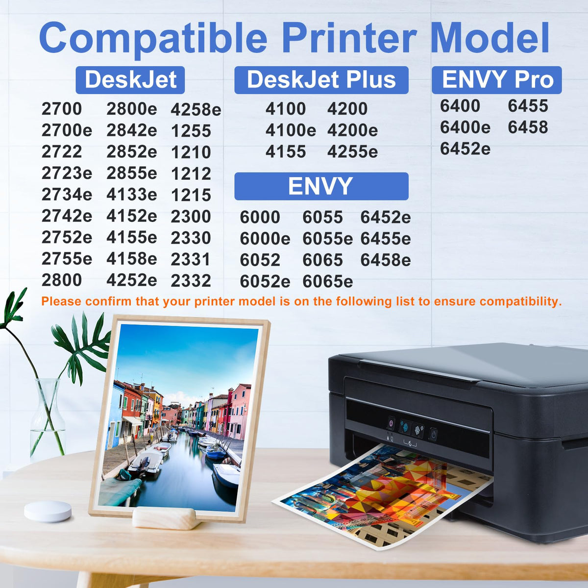 67XL Black Ink Cartridge High Yield Replaced for HP Ink 67 Black Ink HP67XL