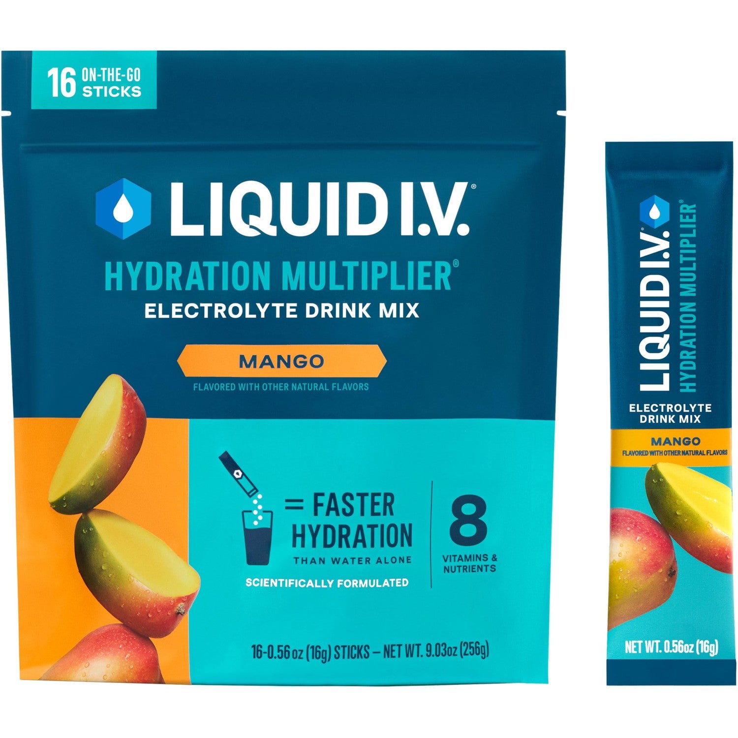 Buy now Liquid I.V.Â® Hydration Multiplier - Lemon Lime | Electrolyte Powder Drink Mix | 1 Pack (16 Servings) Mango at indiglob india
