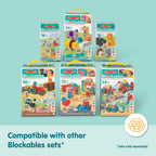 Buy now Melissa & Doug Blockables™ Safari Snap and Play, Mix and Match Connectable Wooden Building Blocks Play Set Toy for Preschool Boys and Girls (34 Pcs) at indiglob india