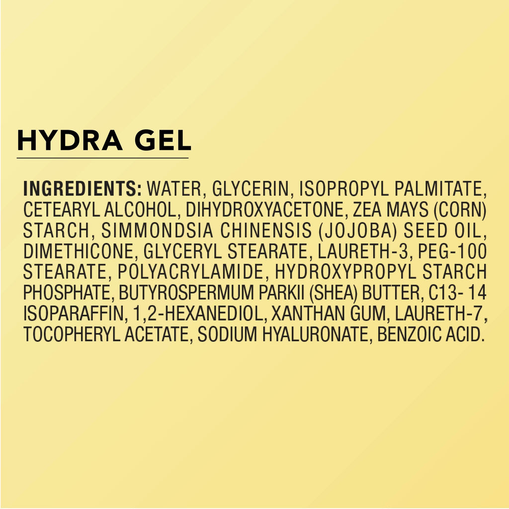 Jergens Natural Glow Hydra Gel Moisturizer, Hyaluronic Acid Tanning Lotion, Hydrating Tanning Gel, Fragrance-Free Self Tanner, 8.3 Fl Oz