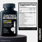 Zantrex Black – Naturally Boost GLP-1 & Metabolism Support | Thermogenic Energy, Weight Management Formula | 60 Pills
