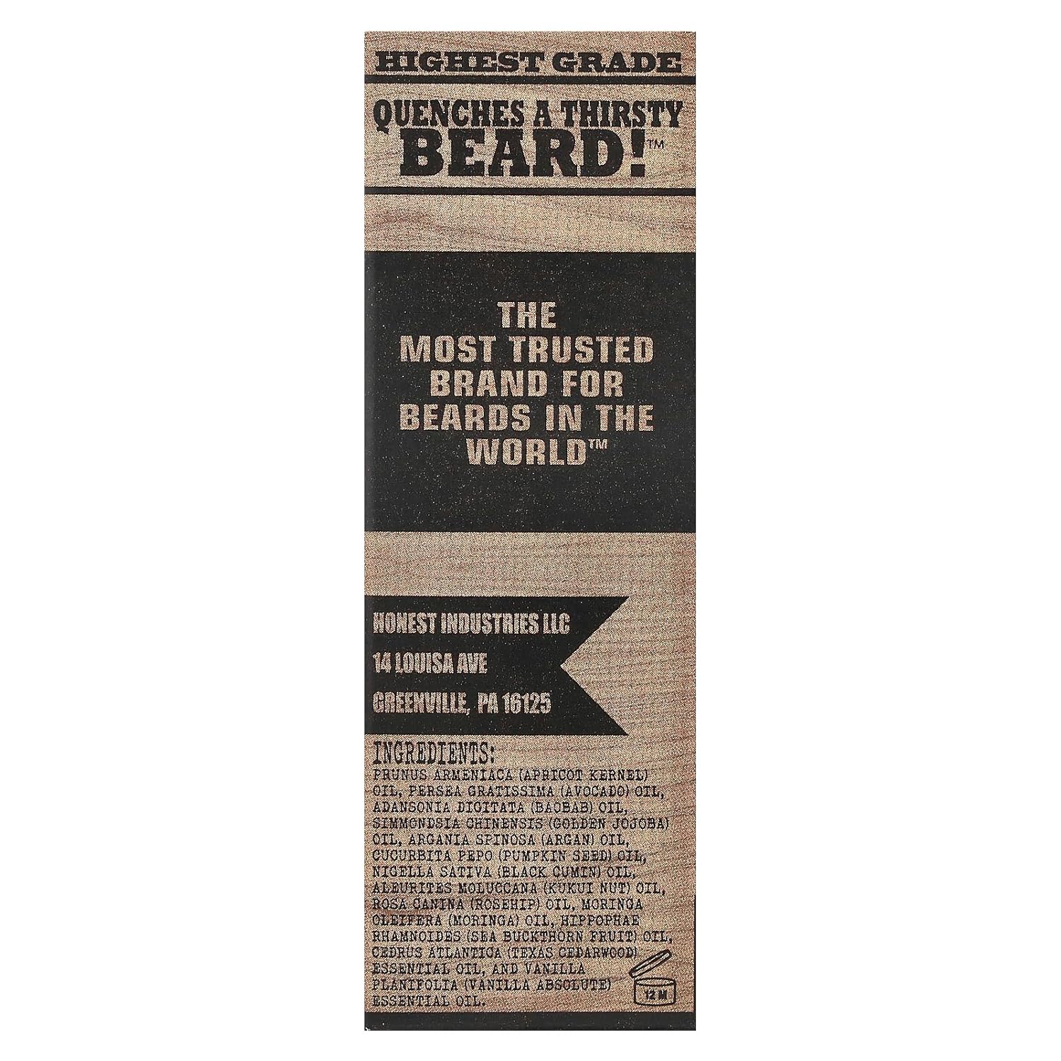 Buy now Honest Amish - Premium Beard Oil - 2 Ounce at indiglob india