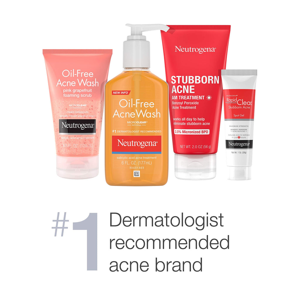 Buy now Neutrogena All-In-1 Acne Control Daily Face Scrub to Exfoliate and Treat Acne, Salicylic Acid Acne Treatment, 4.2 fl. oz at indiglob india