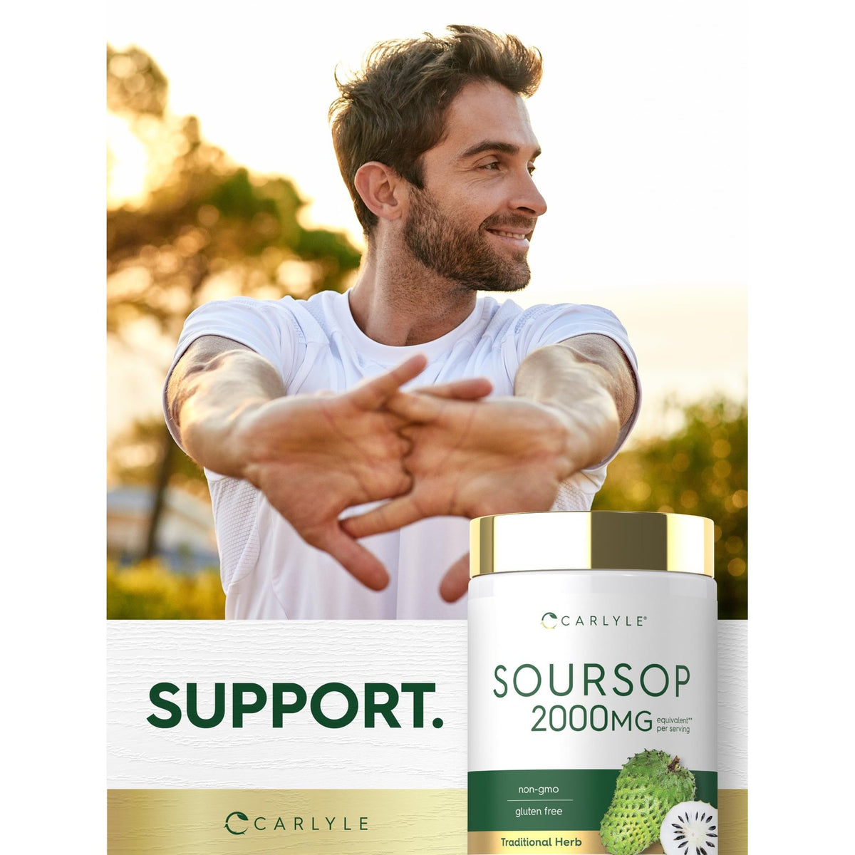 Carlyle Soursop Leaves | 160 Capsules | Traditional Herb