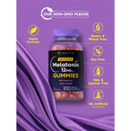Carlyle Melatonin Gummies 12mg | 100 Count | Berry Flavor | Vegan Supplement | Non-GMO, Gluten Free