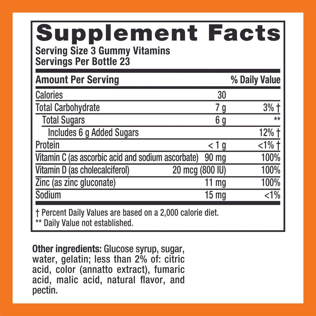 Zicam Daily Immune Support Gummy Supplement, Citrus Strawberry, 70 Count | Antioxidant Support, Easy-to-Take Gummies, Zinc, Vitamin C, Vitamin D