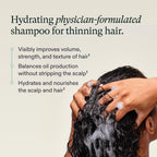 Nutrafol Shampoo, Cleanse and Hydrate Hair and Scalp, Improves Hair Volume, Strength and Texture, Physician-formulated for Thinning Hair, Color Safe, Sulfate Free