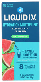 Liquid IV Watermelon Hydration Drink Mix 10 Count, 0.56 OZ