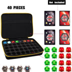 Buy now Toy Organizer Case Compatible with Bakugan Battle Planet, BakuCores, Armored Alliance, Geogan Rising, Toy Organizer Storage Container Holder (40, Black) at indiglob india