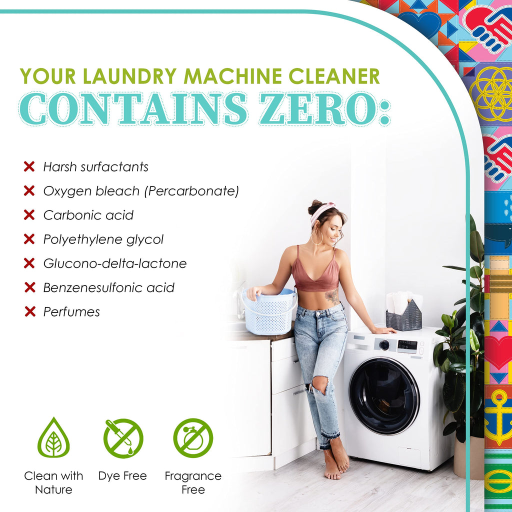 Truly Free Laundry Washing Machine Cleaner & Deodorizer