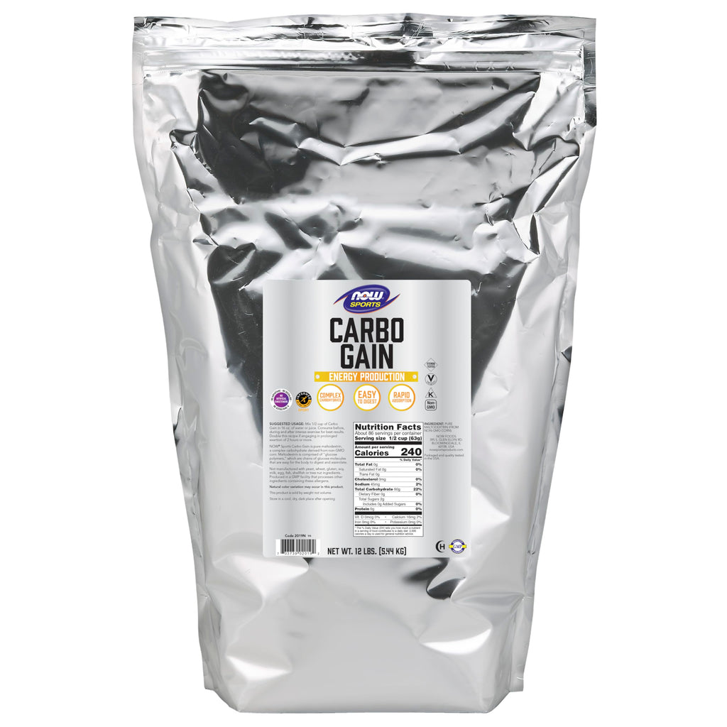 Buy now NOW Foods Sports Nutrition, Carbo Gain Powder (Maltodextrin), Rapid Absorption, Energy Production, 12-Pound at indiglob india