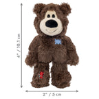 KONG Wild Knots Bear, Knotted Rope Plush Toy, for X-Small Dogs