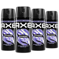 AXE Body Spray Phoenix 4 Count Apollo 48 Hour All Over Fresh 2.9 oz