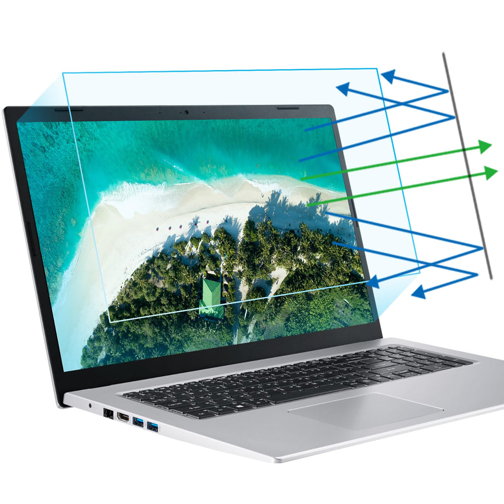 Buy now F FORITO 2-Pack 15.6 Inch Anti Blue Light Laptop Screen Protector, Eye Protection Anti Glare Matte Computer Screen Cover for 15.6" Laptop with 16:9 Aspect Ratio, Reduce Eye Strain and Touch Sensitive at indiglob india