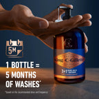 King C. Gillette Beard Wash, Mens Face Wash, 11.8 oz, Infused with Argan Oil and Avocado Oil to Cleanse Hair and Skin