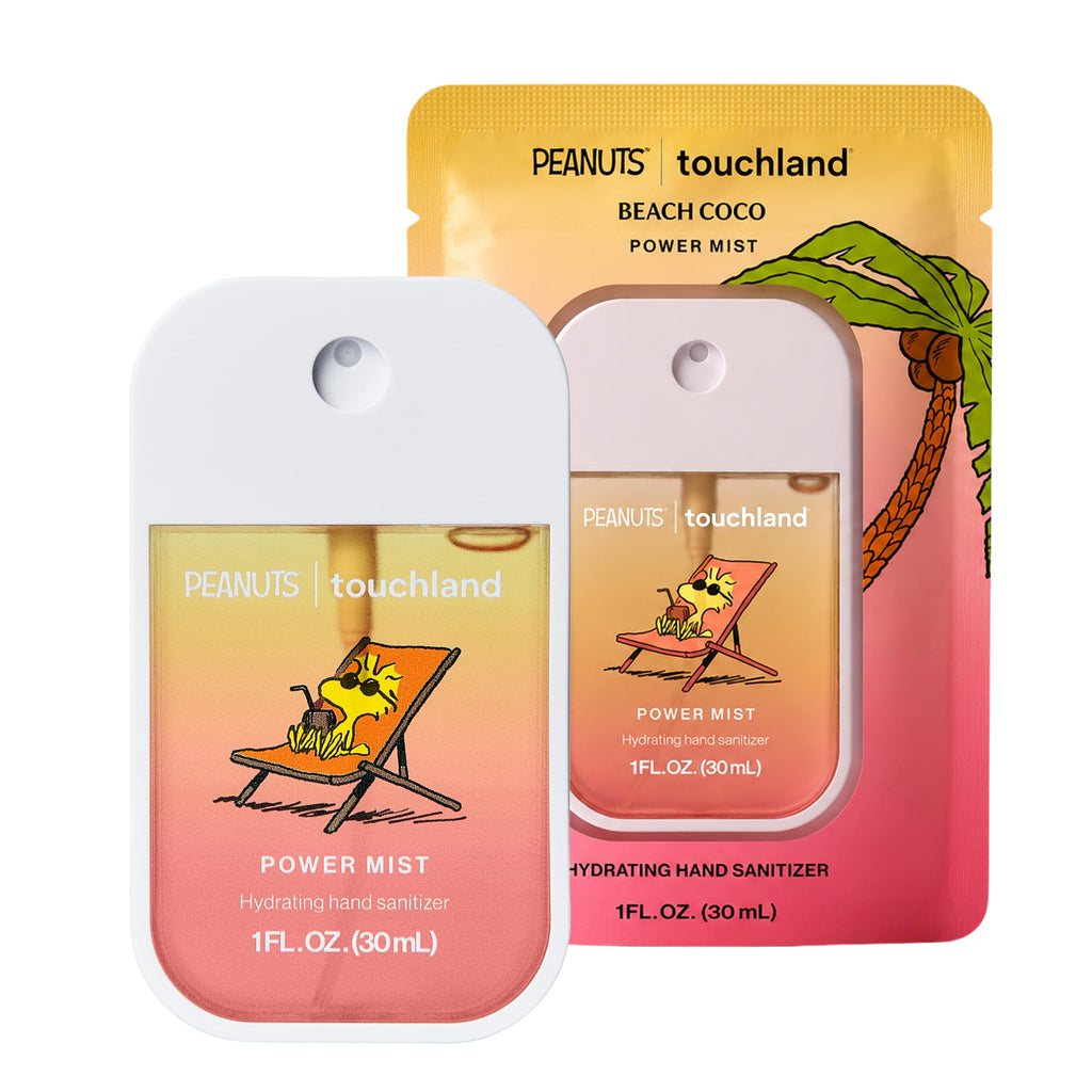 Touchland x Peanuts Hand Sanitizer Spray – 1 FL OZ – Beach Coco