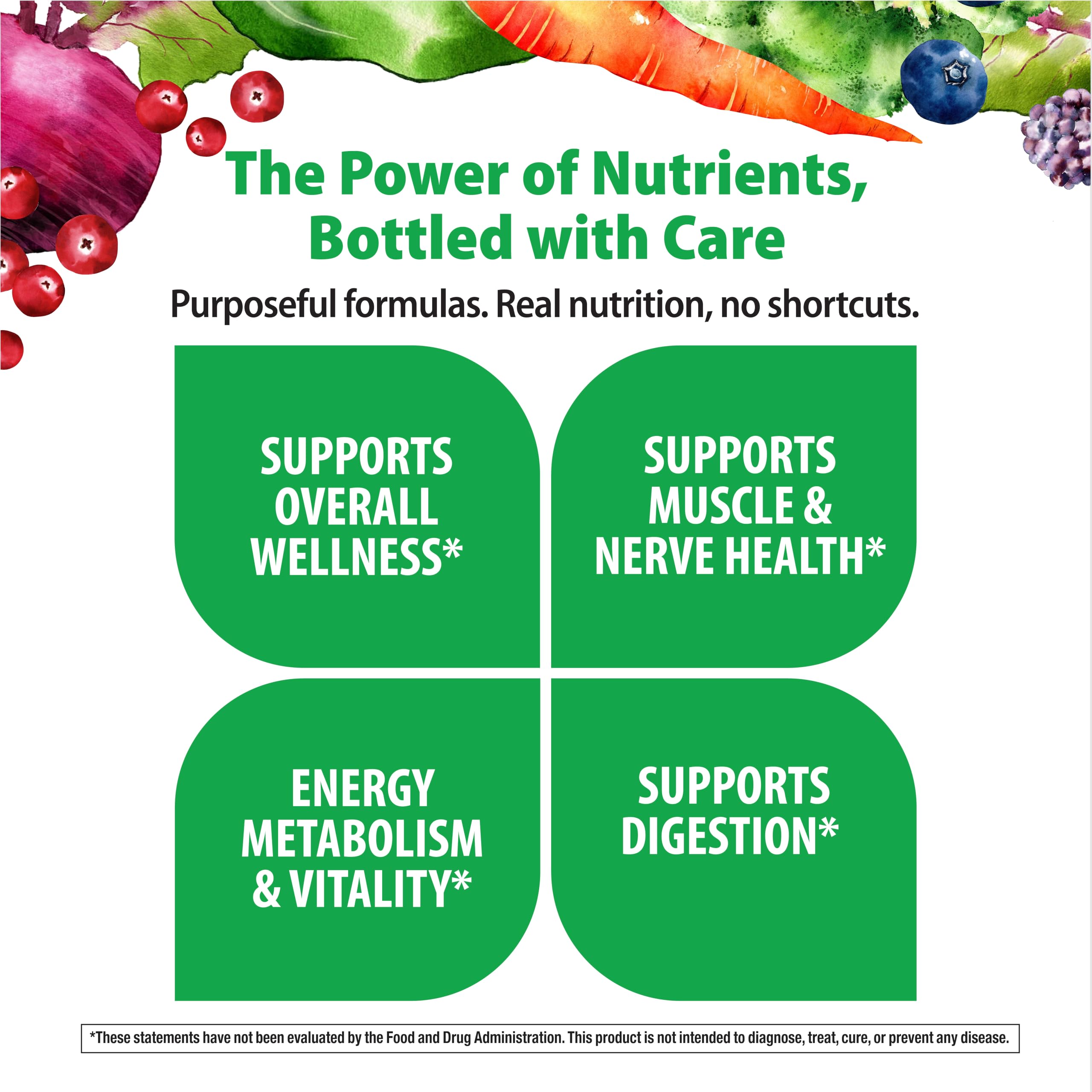 Rainbow Light Mens Multivitamin One + for 50 Plus | 60 Caplets | Supports Muscle Health | with Vitamins C, D, and Zinc | Real Food Nutrients, Digestive Enzymes & Probiotics