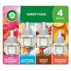 Air Wick Plug In Air Freshener Refills, Lush Honeysuckle & Sweet Peach, 4ct