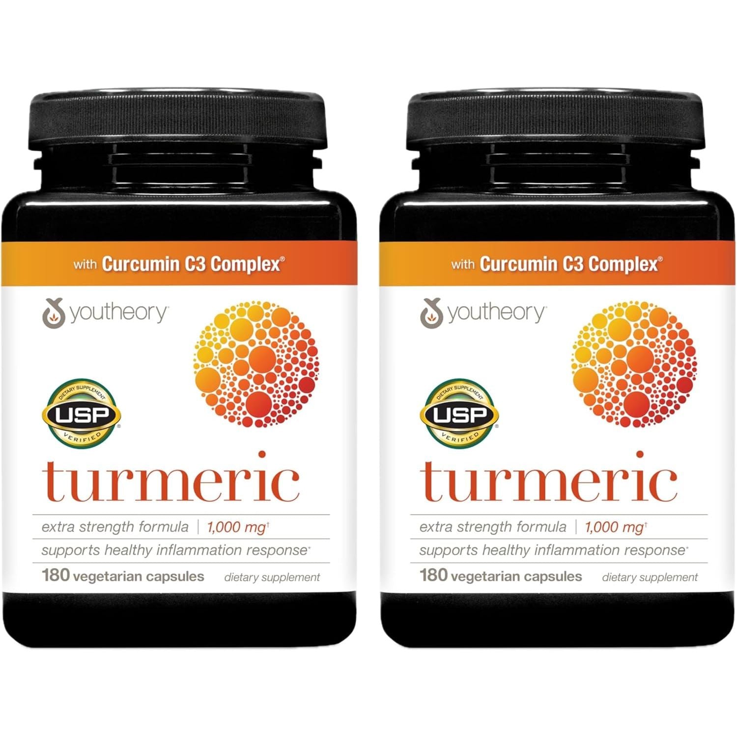 Buy now Youtheory Turmeric Extra Strength - 1,000 mg Turmeric Supplement - with 10 mg Black Pepper - Curcumin Joint Support* - Soy, Dairy & Gluten Free - 60 Vegetarian Capsules 180 Count (Pack of 2) at indiglob india