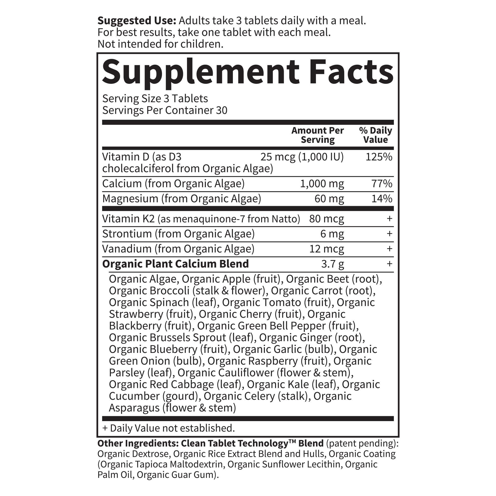 Garden of Life Calcium Supplement with Magnesium & Organic Vitamin D3 K2, Made from Whole Foods, Gluten-Free, 90 Count | Magnesium & Vitamin D3 K2, Made from Whole Foods, Gluten-Free