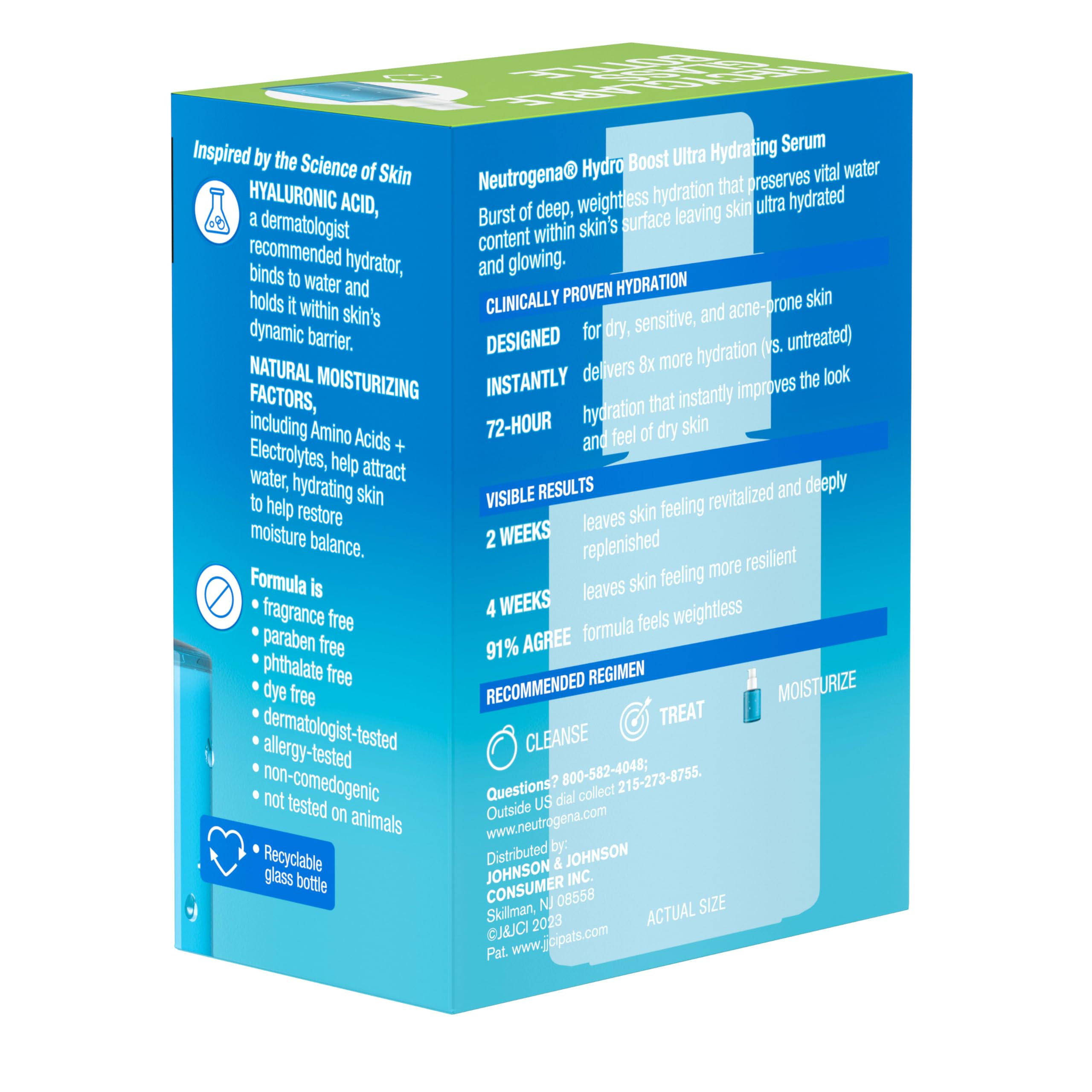 Buy now Neutrogena Hydro Boost Ultra Hydrating Serum with Hyaluronic Acid, Fragrance-Free Face Serum for Weightless Hydration and Softer, Glowing Skin, Non-Comedogenic, 1 fl. oz at indiglob india
