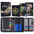 PRINA 81 Drawing Set Sketching Kit, Pro Sketch Pencils Art Supplies with Rainbow, Colored, Graphite, Watercolor, Metallic, Charcoal Pencil, Sketchbook, Coloring Book, Gift Case for Artists Adults Kids